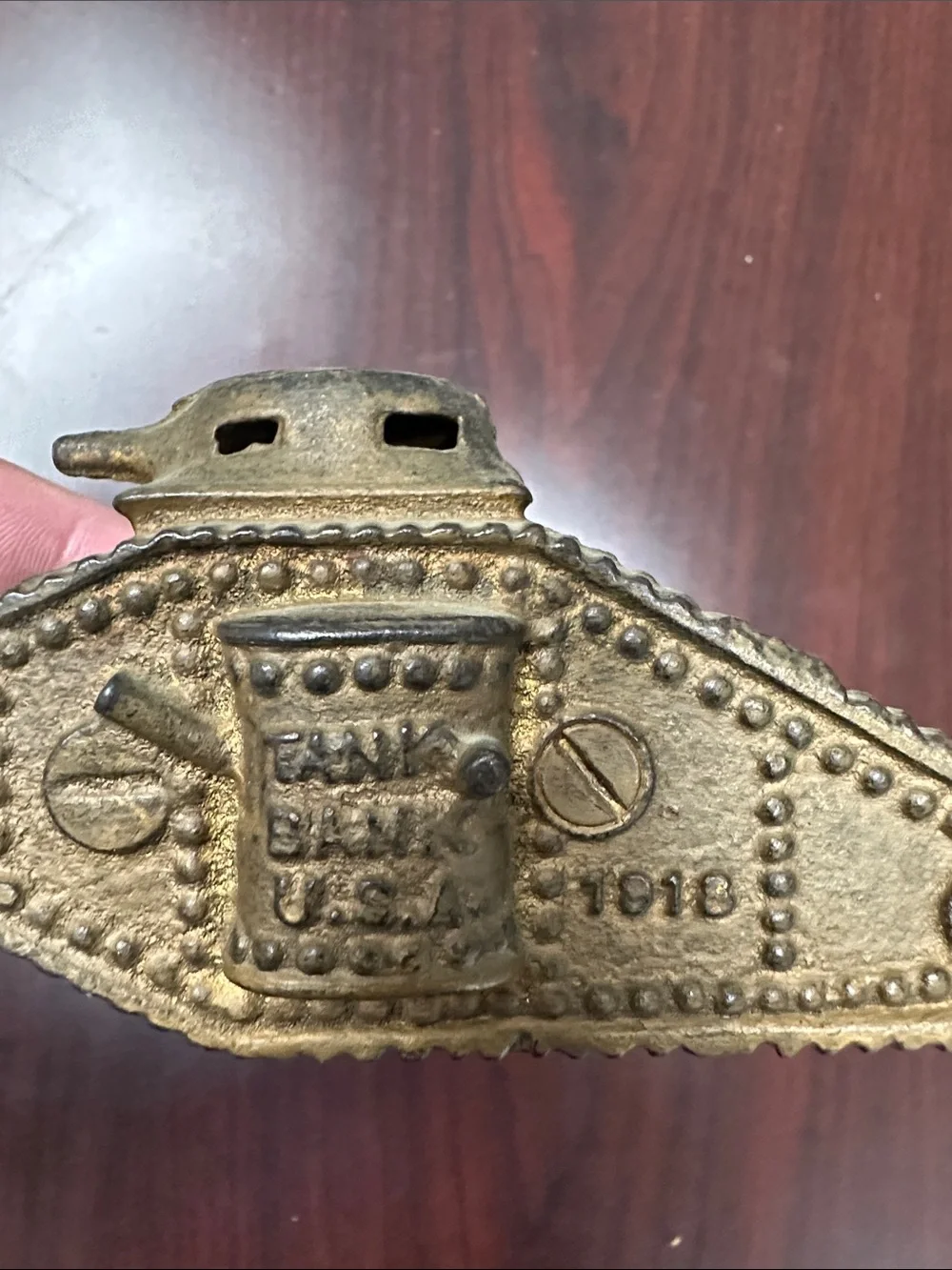 1918 AC Williams Cast Iron Tank Bank